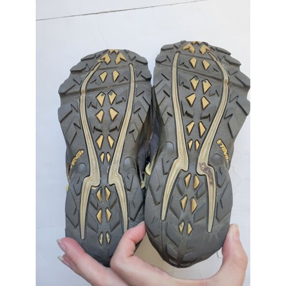 TEVA Deacon Mermaid Women Gray Yellow Fisherman Sandal Shoe Size 6 Hiking Casual - Picture 7 of 8